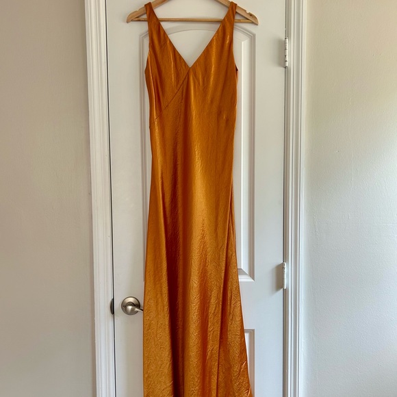 Vince V Neck Maxi Slip Dress - Picture 2 of 4